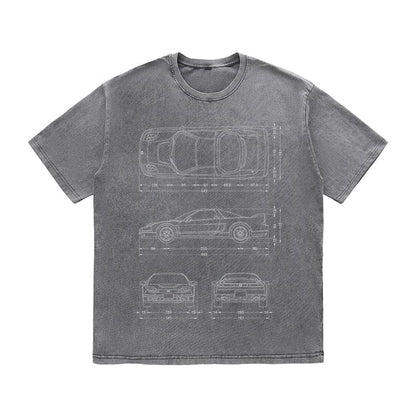 RDMCLOTHINGART tapestry hoodie SPORT CARS HEAVY COTTON TEES-9333