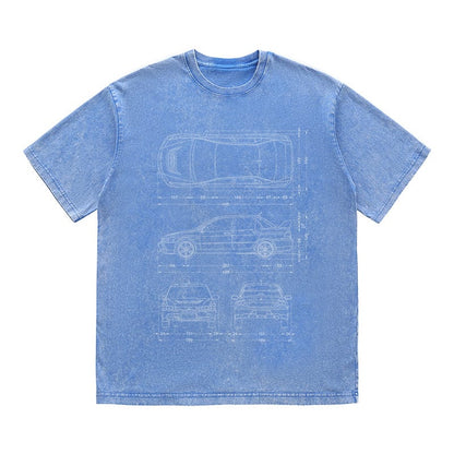 RDMCLOTHINGART tapestry hoodie SPORT CARS HEAVY COTTON TEES-9338