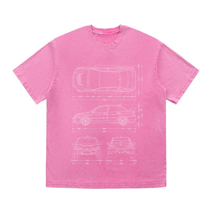 RDMCLOTHINGART tapestry hoodie SPORT CARS HEAVY COTTON TEES-9338