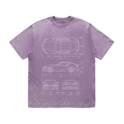 RDMCLOTHINGART tapestry hoodie SPORT CARS HEAVY COTTON TEES-9339