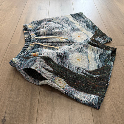 RDMCLOTHINGART tapestry hoodie STARRY NIGHT TAPESTRY SHORTS-98371