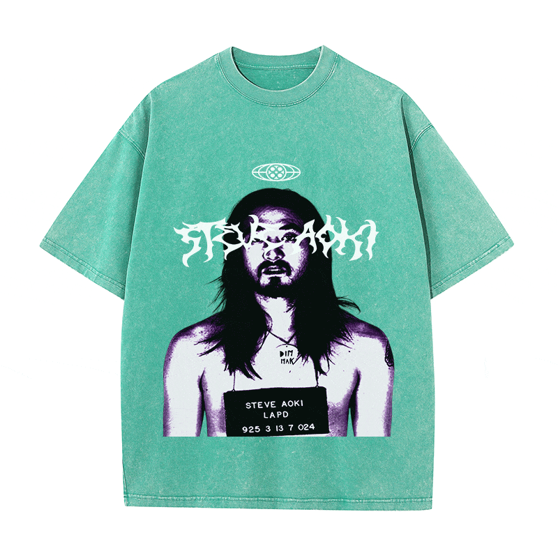 RDMCLOTHINGART tapestry hoodie STEVE AOKI HEAVY WEIGHT COTTON TEE-8919