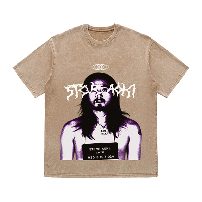 RDMCLOTHINGART tapestry hoodie STEVE AOKI HEAVY WEIGHT COTTON TEE-8919