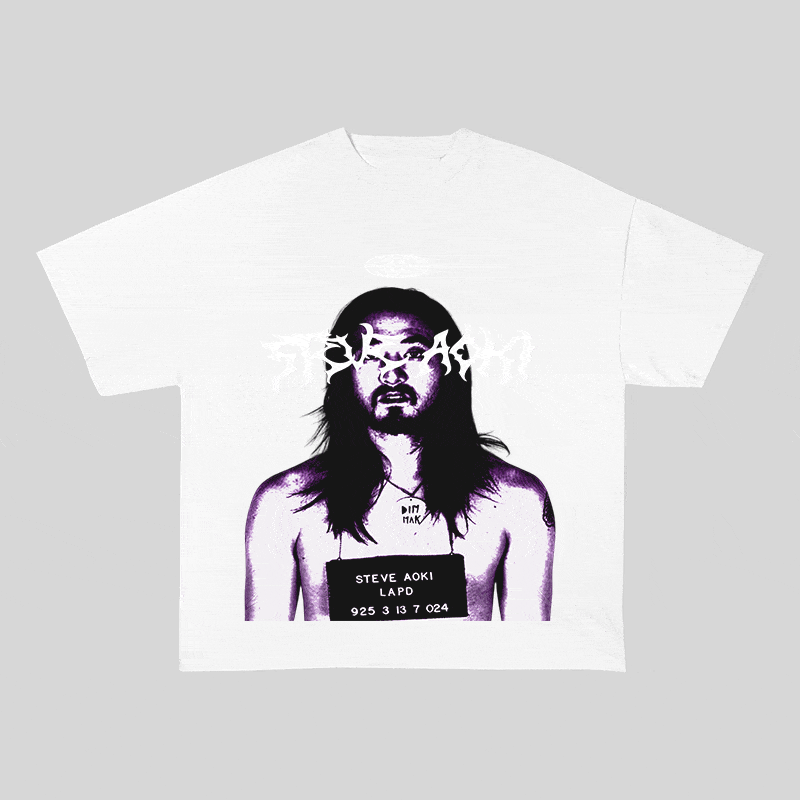 RDMCLOTHINGART tapestry hoodie STEVE AOKI HEAVY WEIGHT COTTON TEE-8919