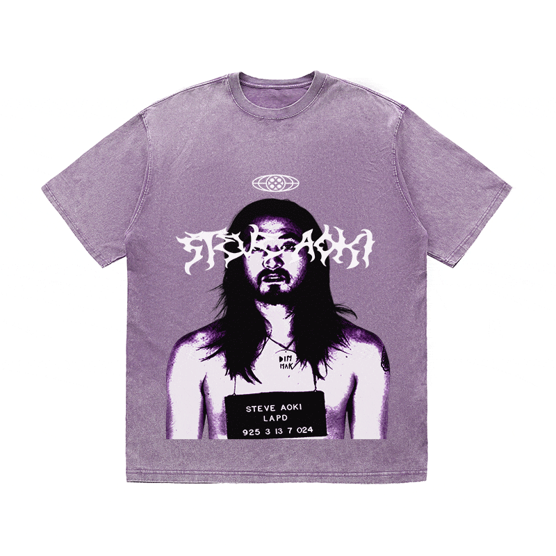 RDMCLOTHINGART tapestry hoodie STEVE AOKI HEAVY WEIGHT COTTON TEE-8919