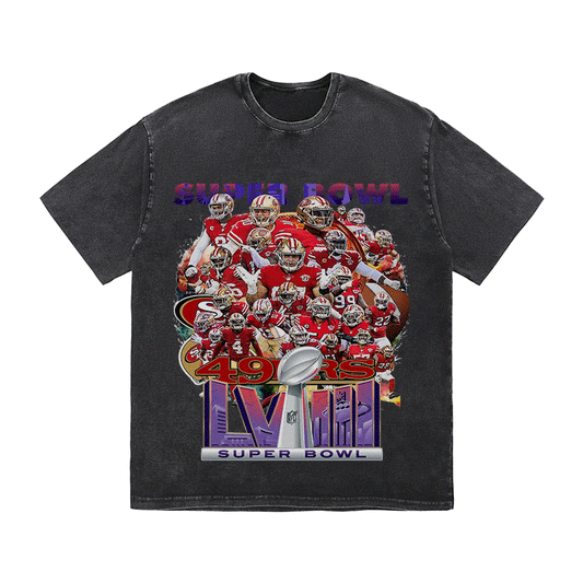 RDMCLOTHINGART tapestry hoodie SUPERBOWL HEAVY WEIGHT COTTON TEE-9204