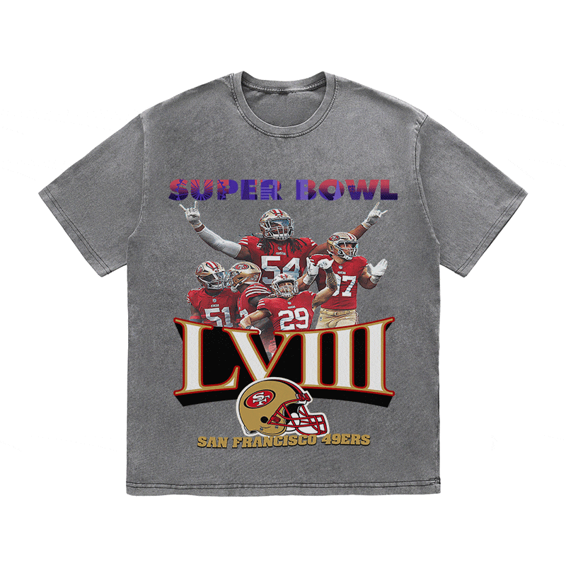 RDMCLOTHINGART tapestry hoodie SUPERBOWL HEAVY WEIGHT COTTON TEE-9215