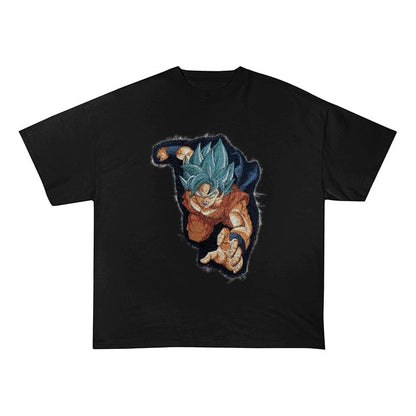 SuperSaiyanBlue HEAVY COTTON TEES-8131 - RDMCLOTHINGART
