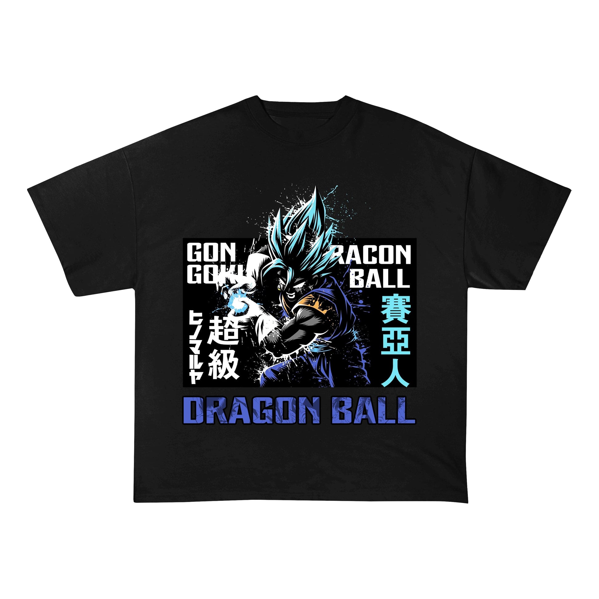 SuperSaiYanBlue HEAVY COTTON TEES-8190 - RDMCLOTHINGART
