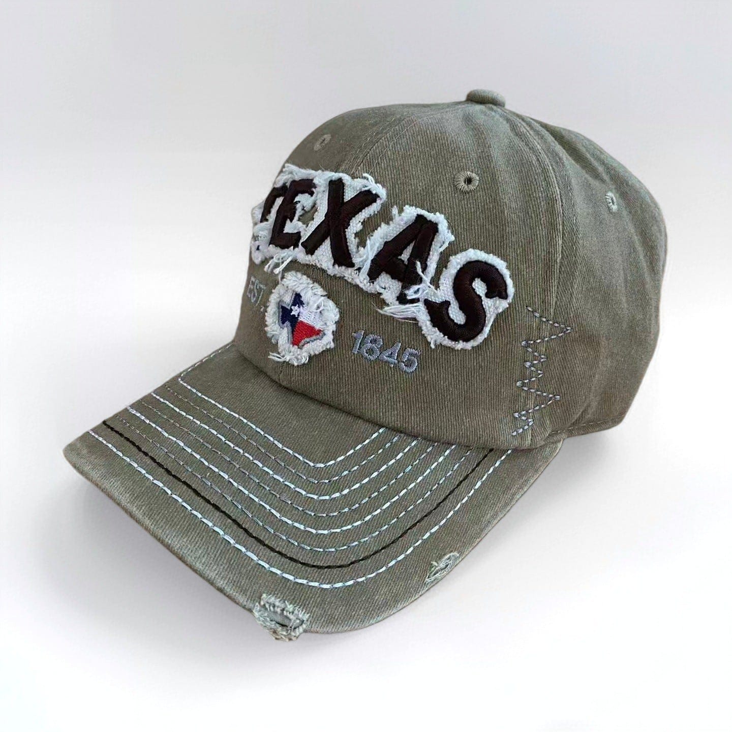 RDMCLOTHINGART khaki tapestry hoodie TEXAS DESIGN CAPS-60044