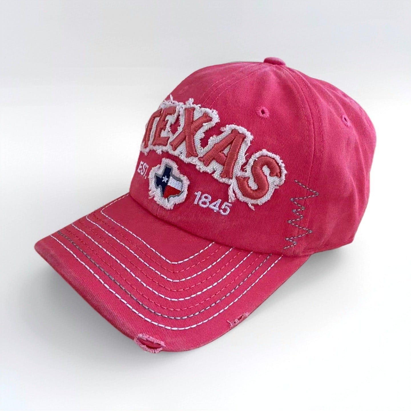 RDMCLOTHINGART deep pink tapestry hoodie TEXAS DESIGN CAPS-60044