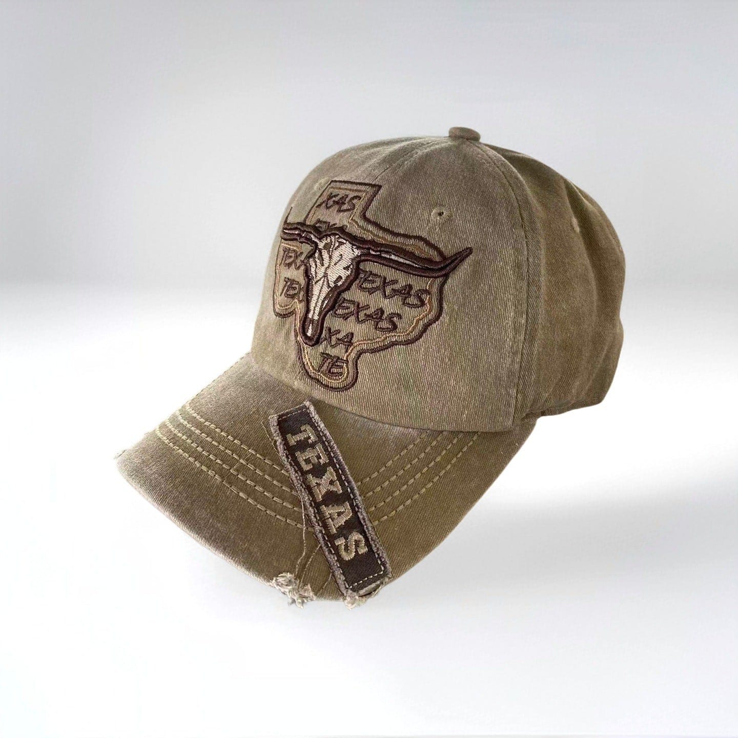 RDMCLOTHINGART khaki tapestry hoodie TEXAS DESIGN CAPS-60045