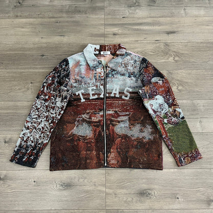 RDMCLOTHINGART tapestry hoodie TEXAS TAPESTRY JACKET