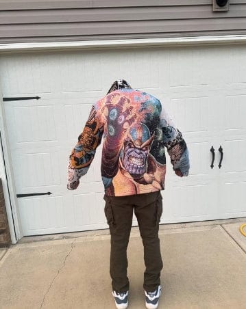 THANOS TAPESTRY HOODIE - RDMCLOTHINGART