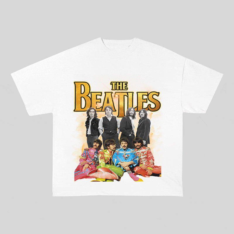 RDMCLOTHINGART tapestry hoodie THE BEATLES HEAVY WEIGHT COTTON TEE-9138