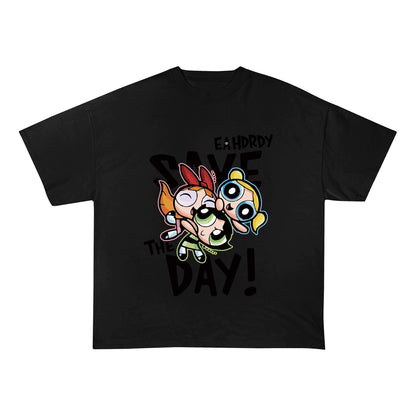 THE POWERPUFF GIRLS HEAVY COTTON TEES-8287 - RDMCLOTHINGART