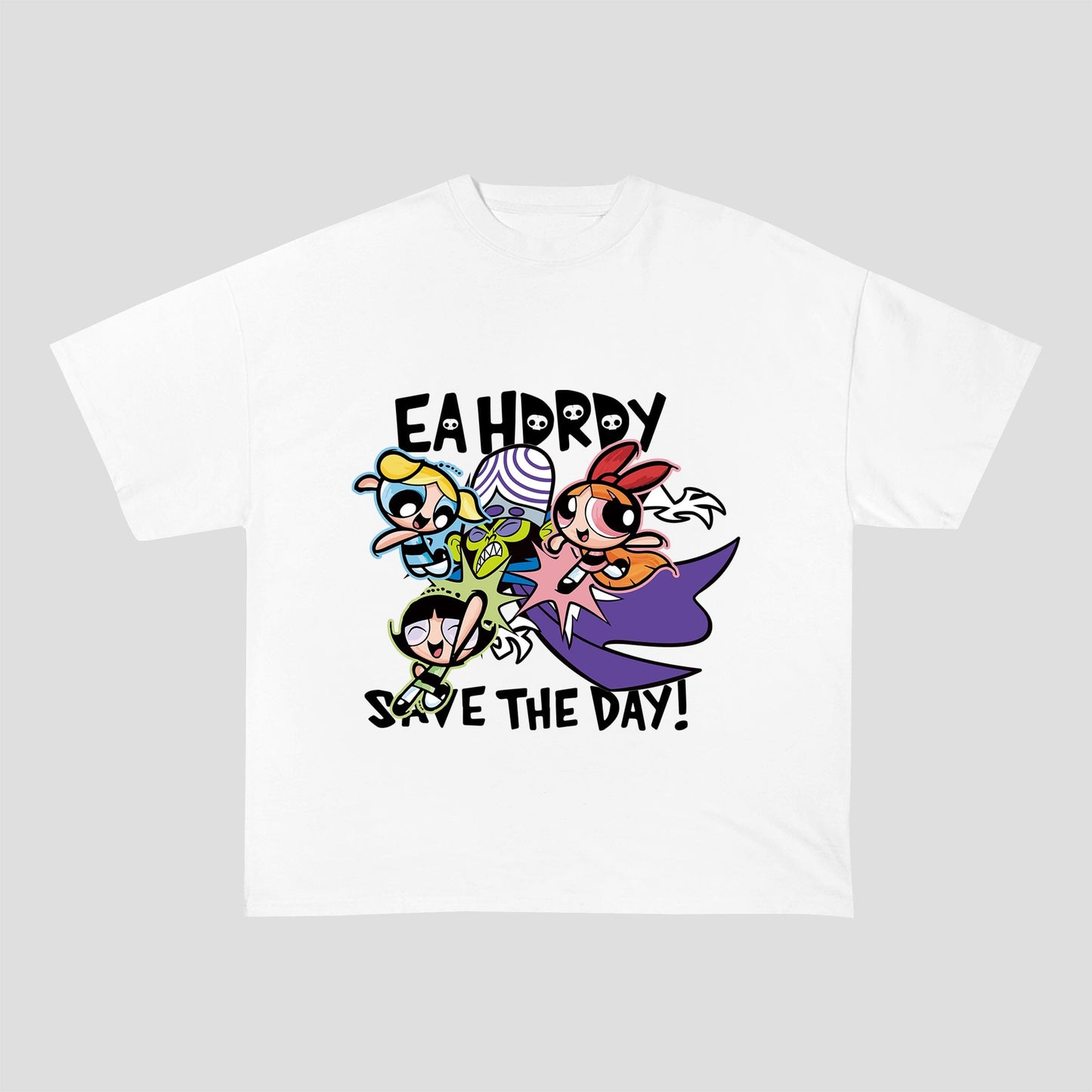 THE POWERPUFF GIRLS HEAVY COTTON TEES-8289 - RDMCLOTHINGART