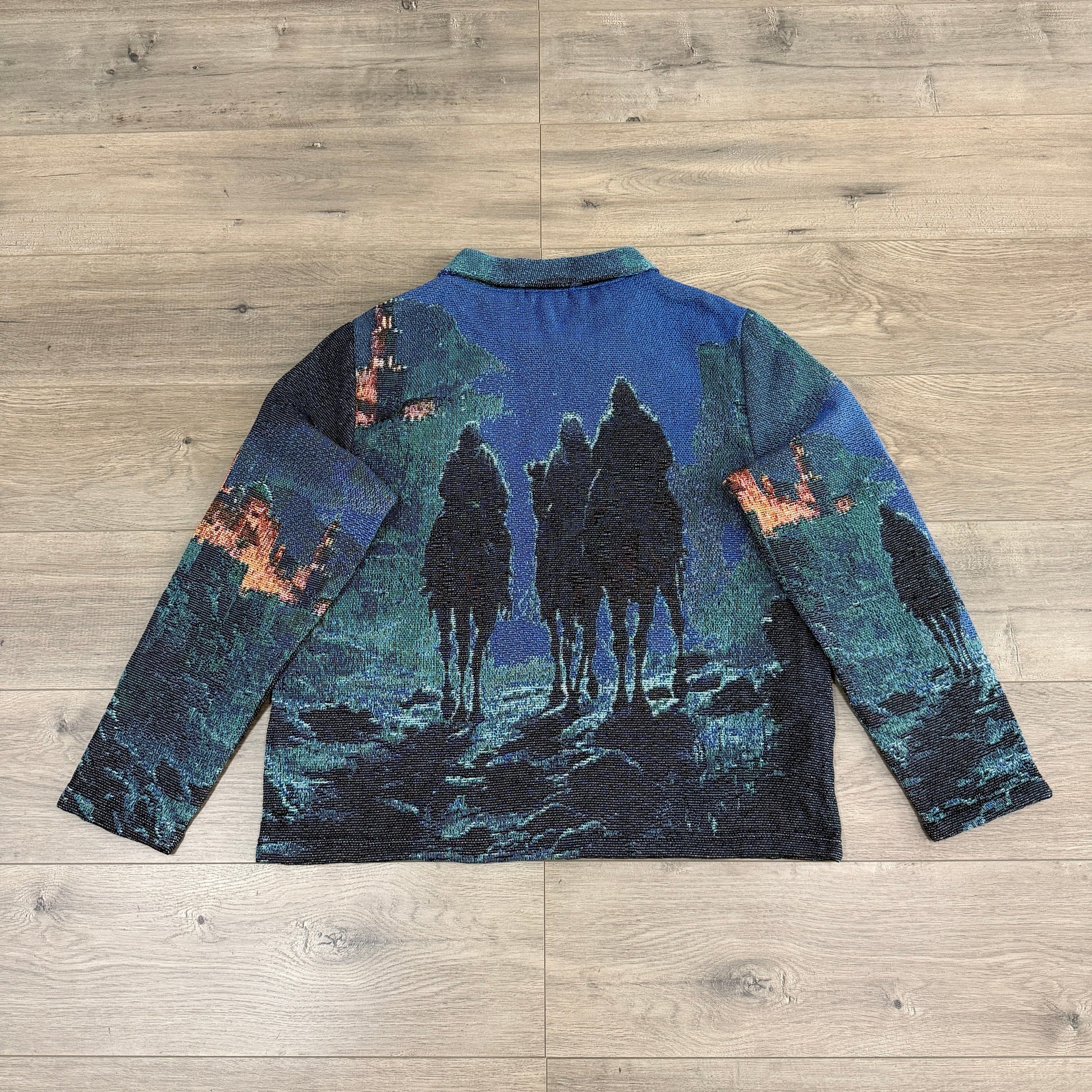 RDMCLOTHINGART tapestry hoodie THREE WISE MEN TAPESTRY JACKET
