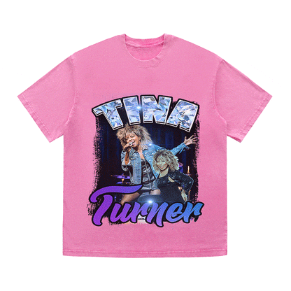 RDMCLOTHINGART tapestry hoodie TINA TURNER HEAVY WEIGHT COTTON TEE-9139