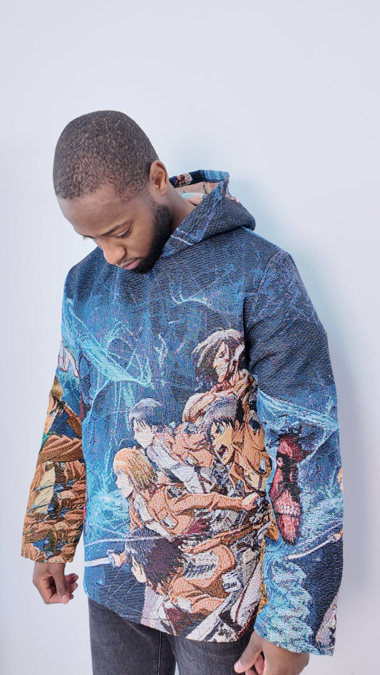 TITAN V2 TAPESTRY HOODIE - RDMCLOTHINGART