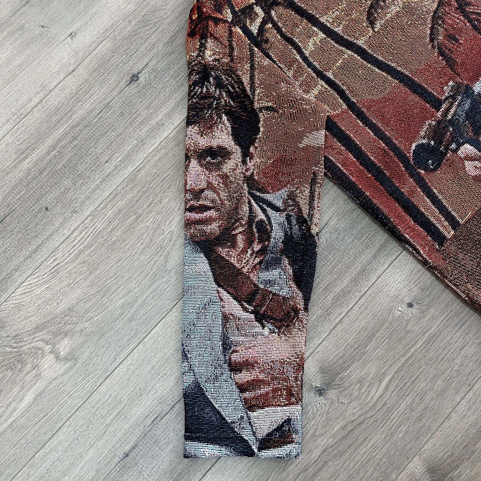 TONY MONTANA TAPESTRY HOODIE - RDMCLOTHINGART
