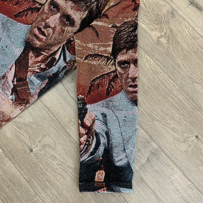 TONY MONTANA TAPESTRY HOODIE - RDMCLOTHINGART