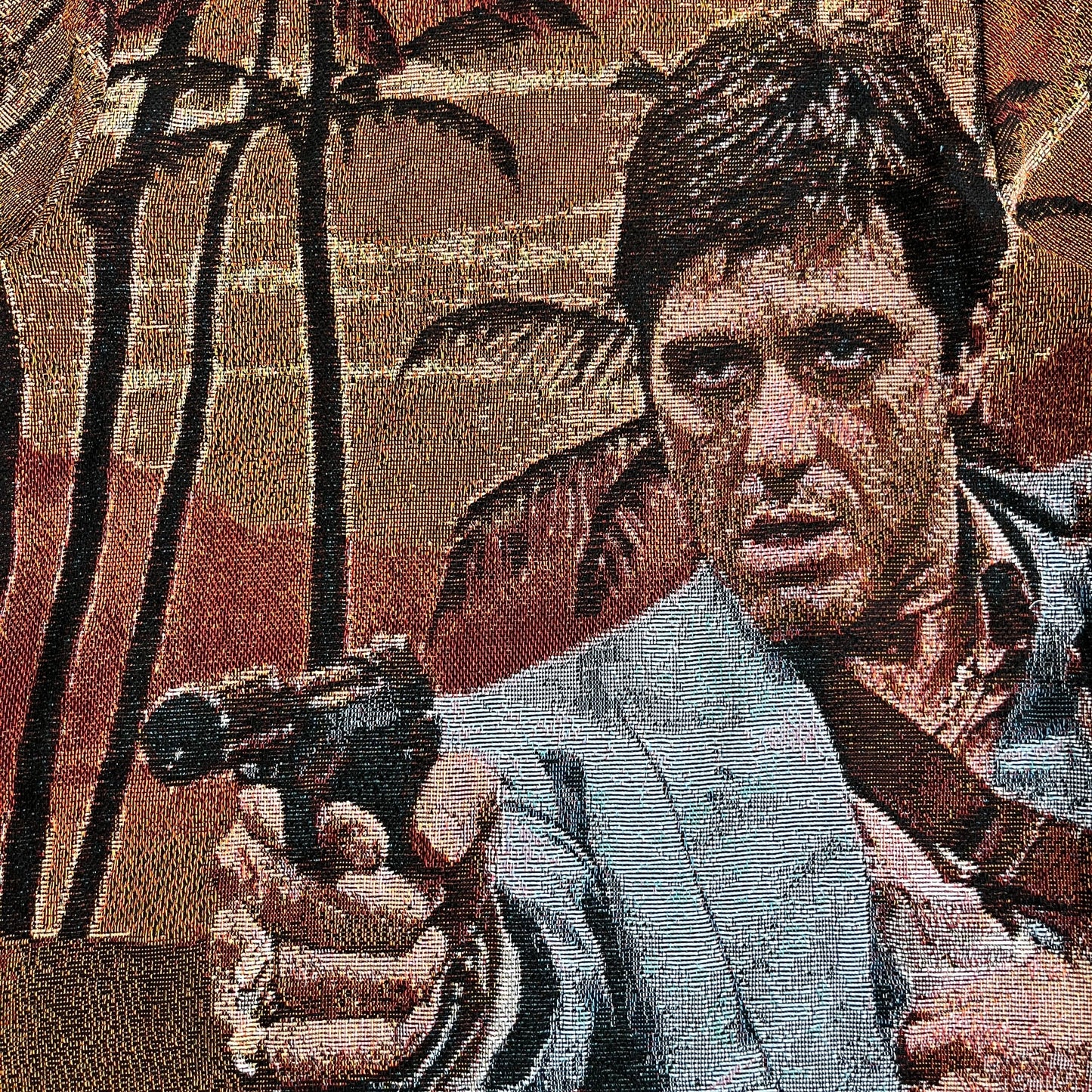 TONY MONTANA TAPESTRY HOODIE - RDMCLOTHINGART