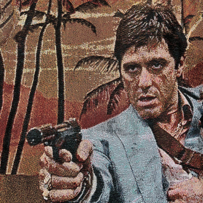 TONY MONTANA TAPESTRY HOODIE - RDMCLOTHINGART