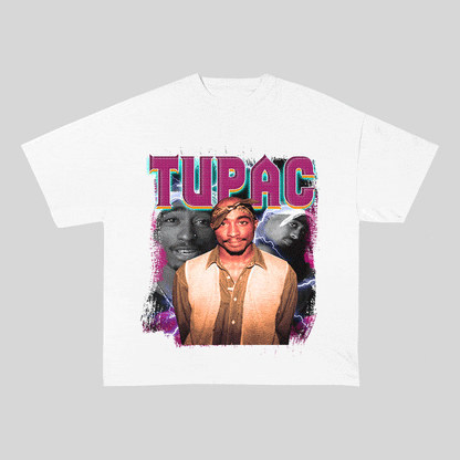 RDMCLOTHINGART tapestry hoodie TUPAC HEAVY WEIGHT COTTON TEE-9142