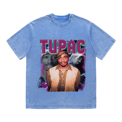 RDMCLOTHINGART tapestry hoodie TUPAC HEAVY WEIGHT COTTON TEE-9142