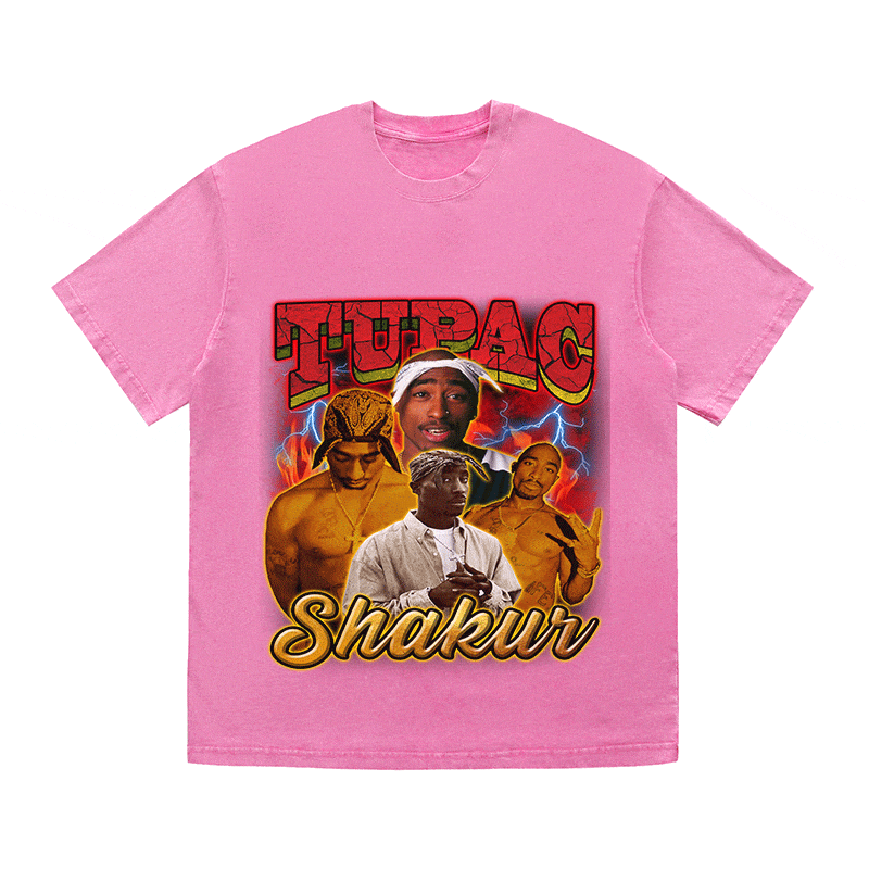 RDMCLOTHINGART tapestry hoodie TUPAC SHAKUR HEAVY WEIGHT COTTON TEE-9141