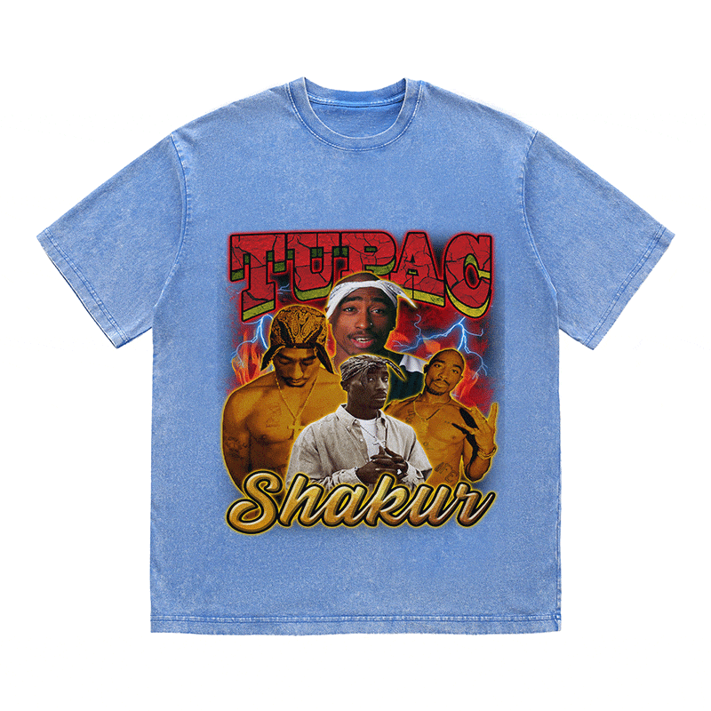 RDMCLOTHINGART tapestry hoodie TUPAC SHAKUR HEAVY WEIGHT COTTON TEE-9141
