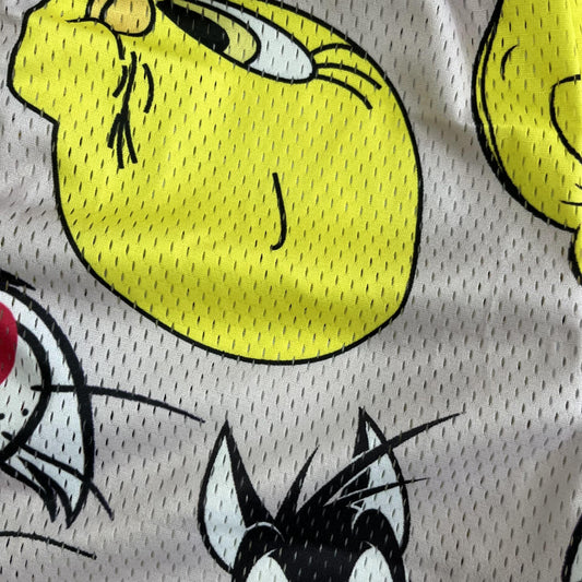 TWEETY AND SYLESTER MESH SHORTS-8610 - RDMCLOTHINGART
