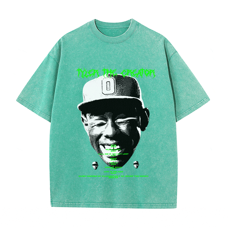 RDMCLOTHINGART tapestry hoodie TYLER THE CREATOR HEAVY WEIGHT COTTON TEE-8895