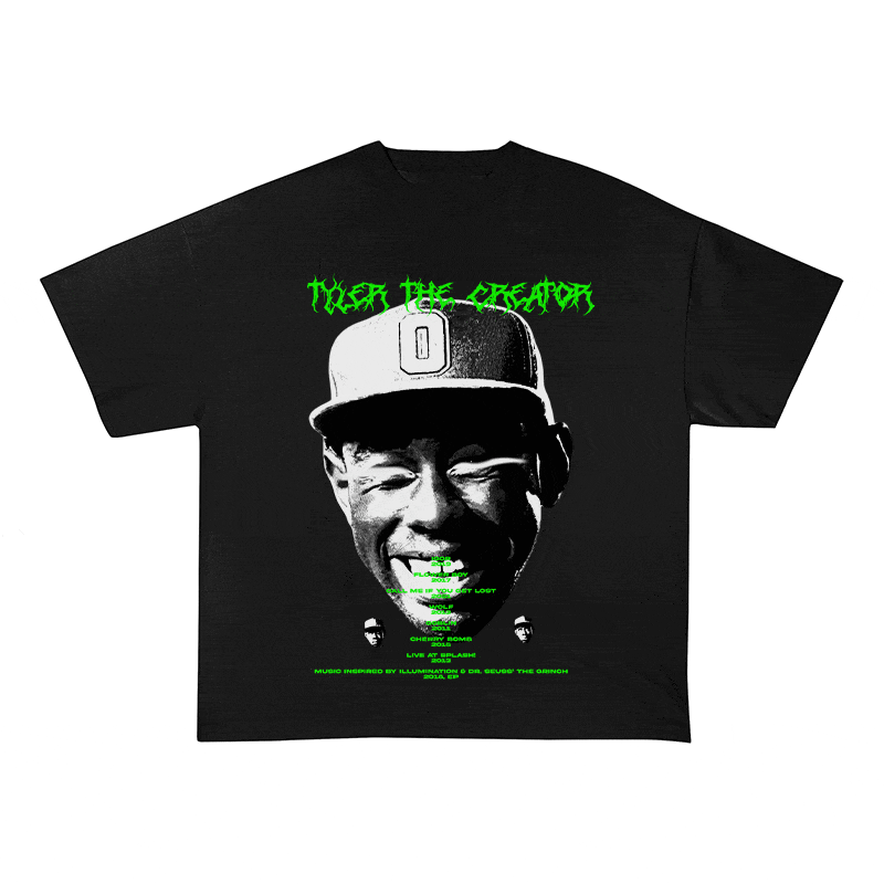 RDMCLOTHINGART tapestry hoodie TYLER THE CREATOR HEAVY WEIGHT COTTON TEE-8895