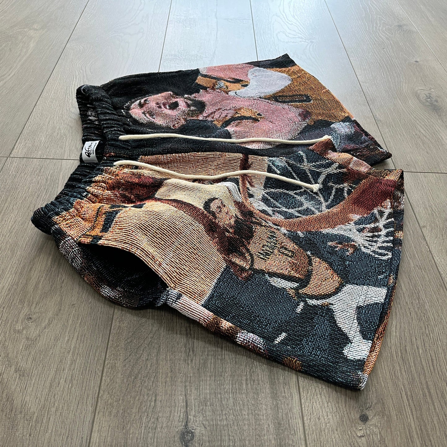 RDMCLOTHINGART tapestry hoodie TYRESS JOHN HALIBURTON TAPESTRY SHORTS