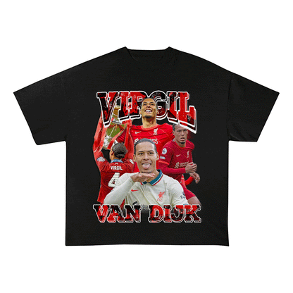 RDMCLOTHINGART tapestry hoodie VAN DIJK HEAVY WEIGHT COTTON TEE-9178