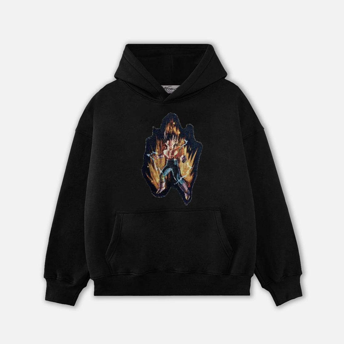 VEGETA TAPESTRY PATCH HOODIE-9080 - RDMCLOTHINGART