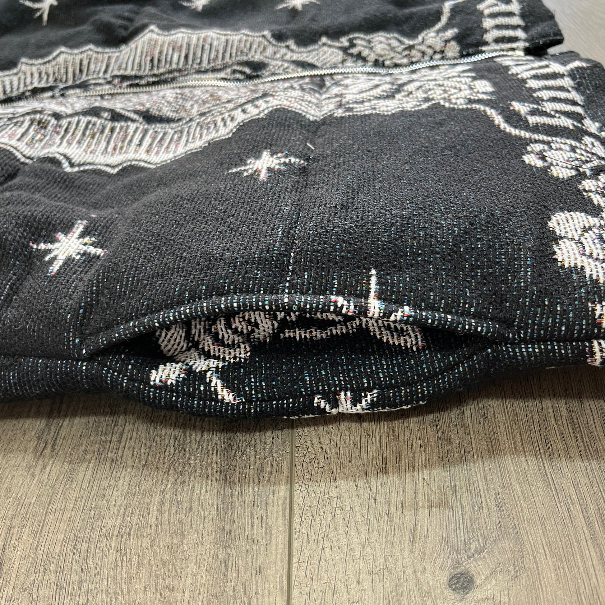 VIGENCITA BLACK TAPESTRY COAT - RDMCLOTHINGART