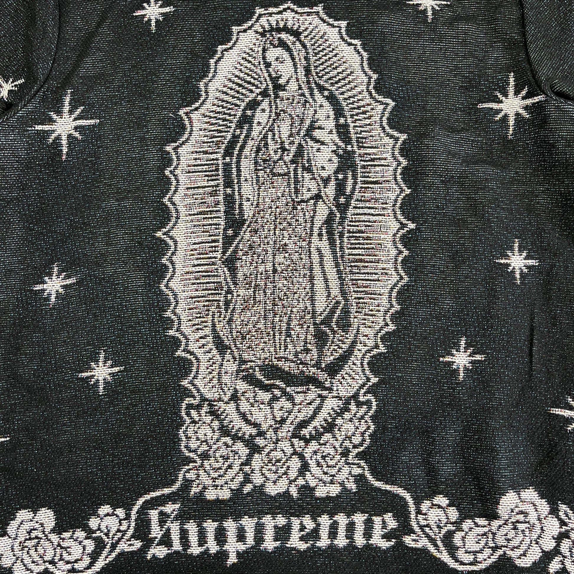 VIGENCITA BLACK TAPESTRY HOODIE - RDMCLOTHINGART