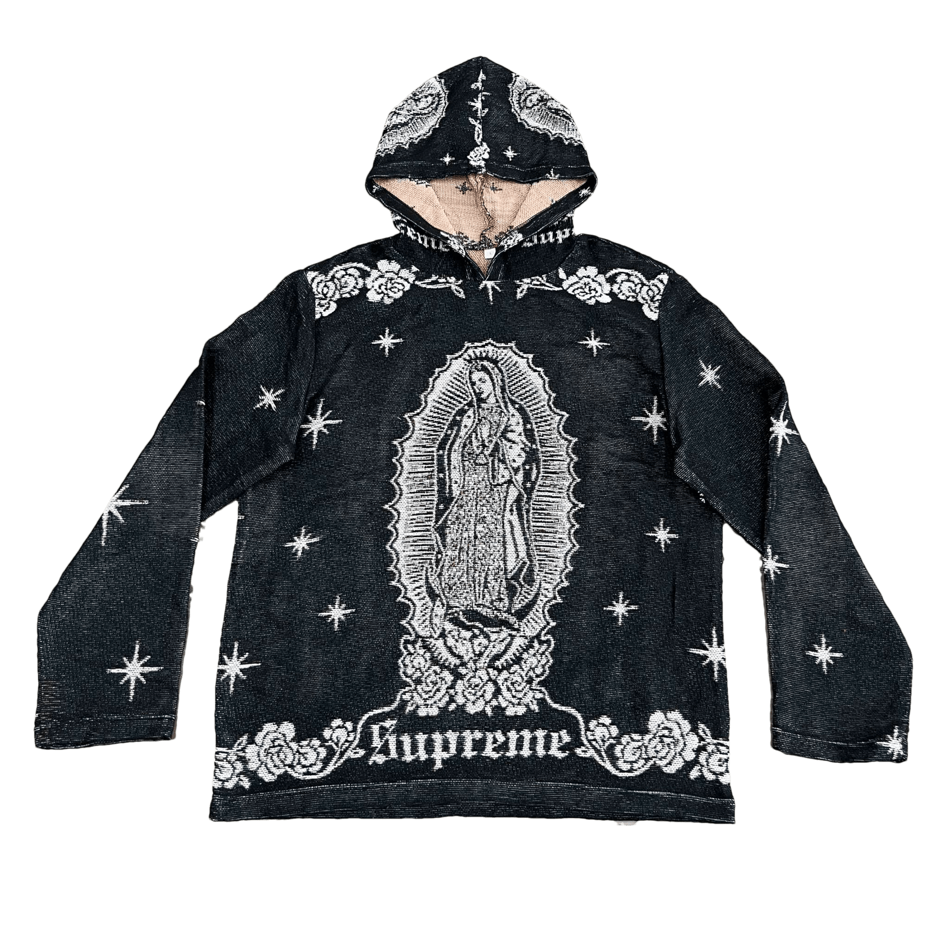 VIGENCITA BLACK TAPESTRY HOODIE - RDMCLOTHINGART