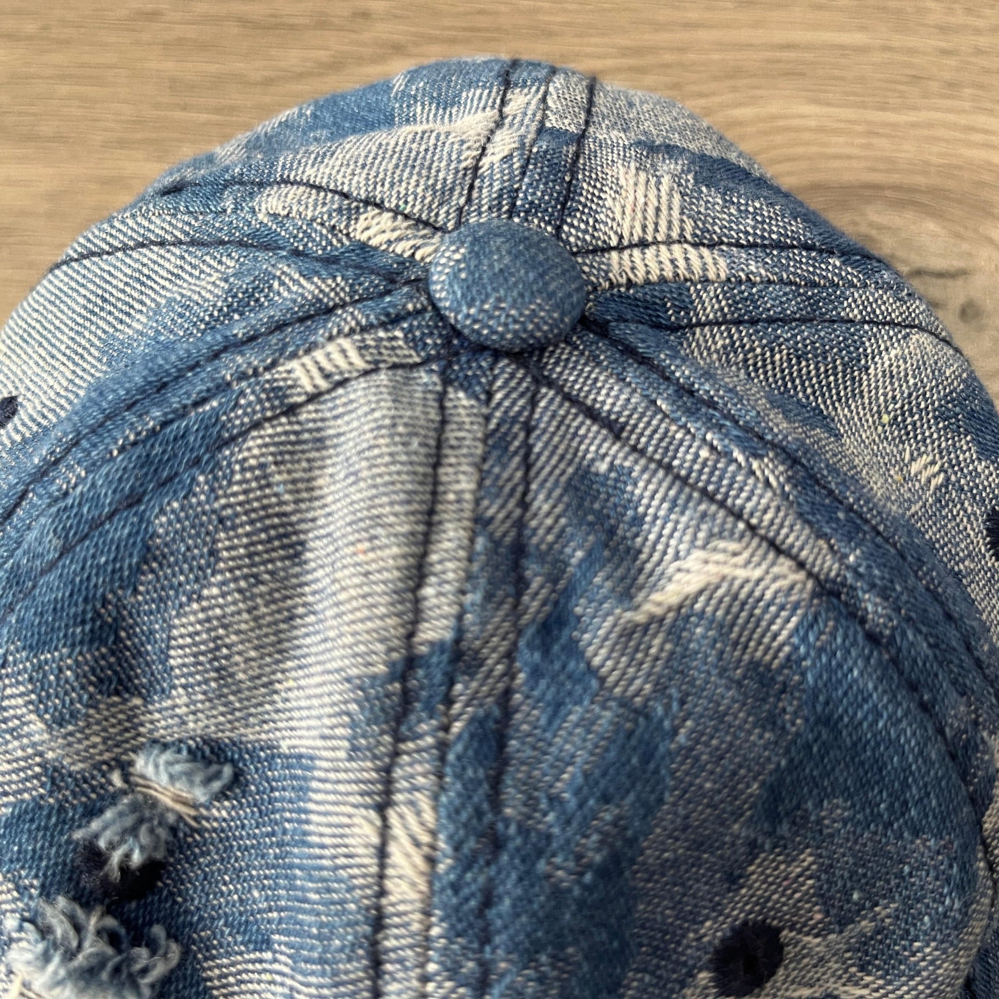RDMCLOTHINGART tapestry hoodie VINTAGE DARK BLUE WASHED CAP