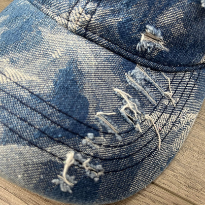 RDMCLOTHINGART tapestry hoodie VINTAGE DARK BLUE WASHED CAP