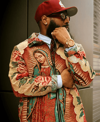RDMCLOTHINGART tapestry hoodie Virgencita Tapestry Jacket