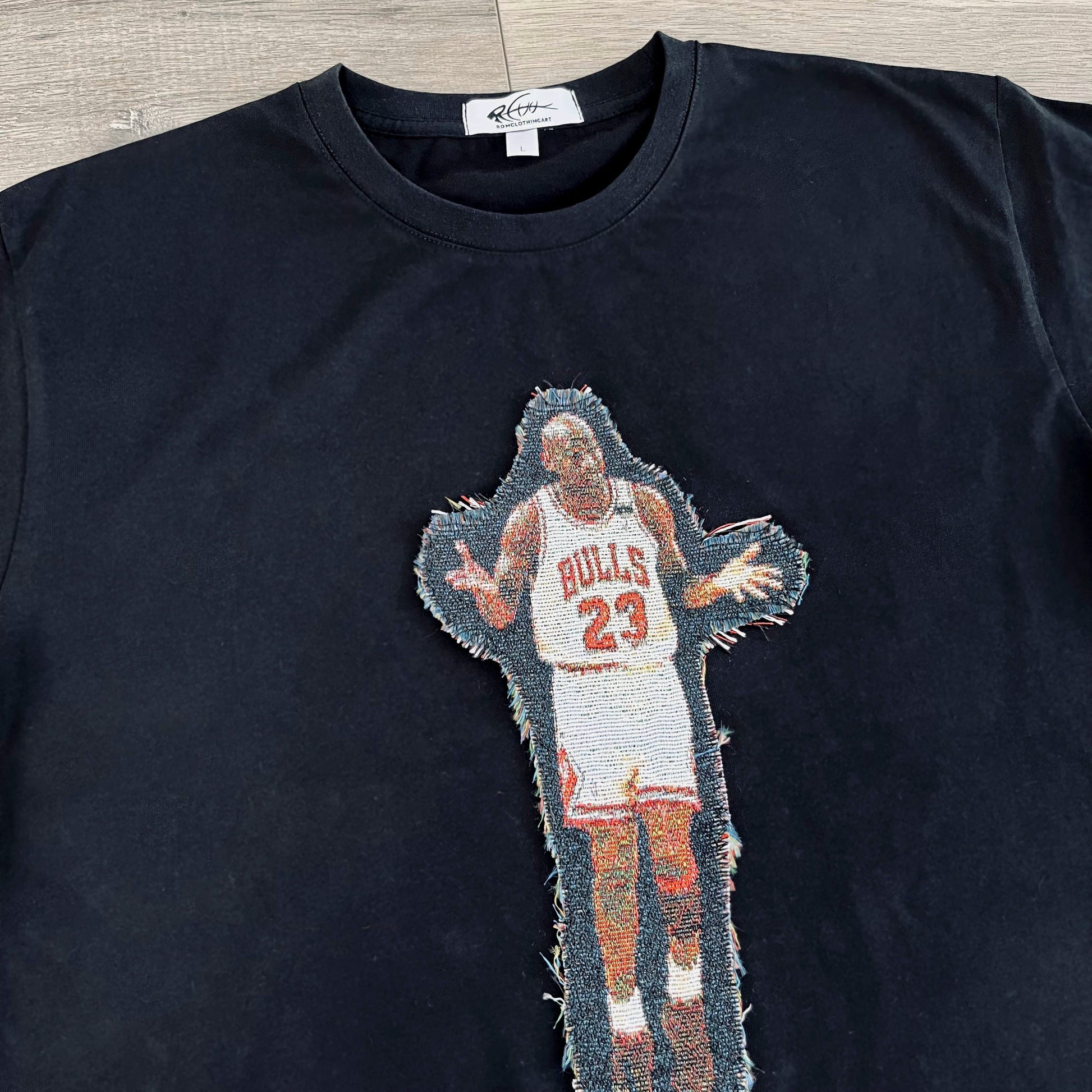 WHO CARE HEAVY WEIGHT PATCH TEE-8118 - RDMCLOTHINGART