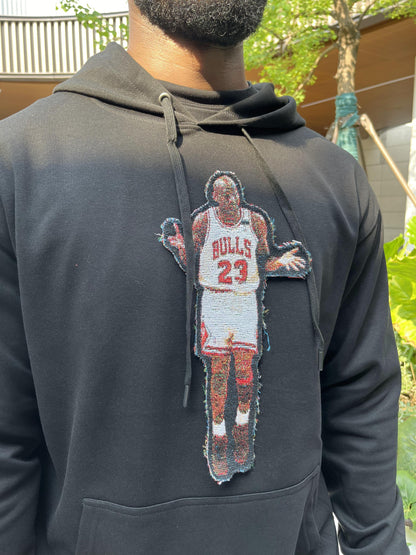 WHO CARE TAPESTRY PATCH HOODIE-9005 - RDMCLOTHINGART