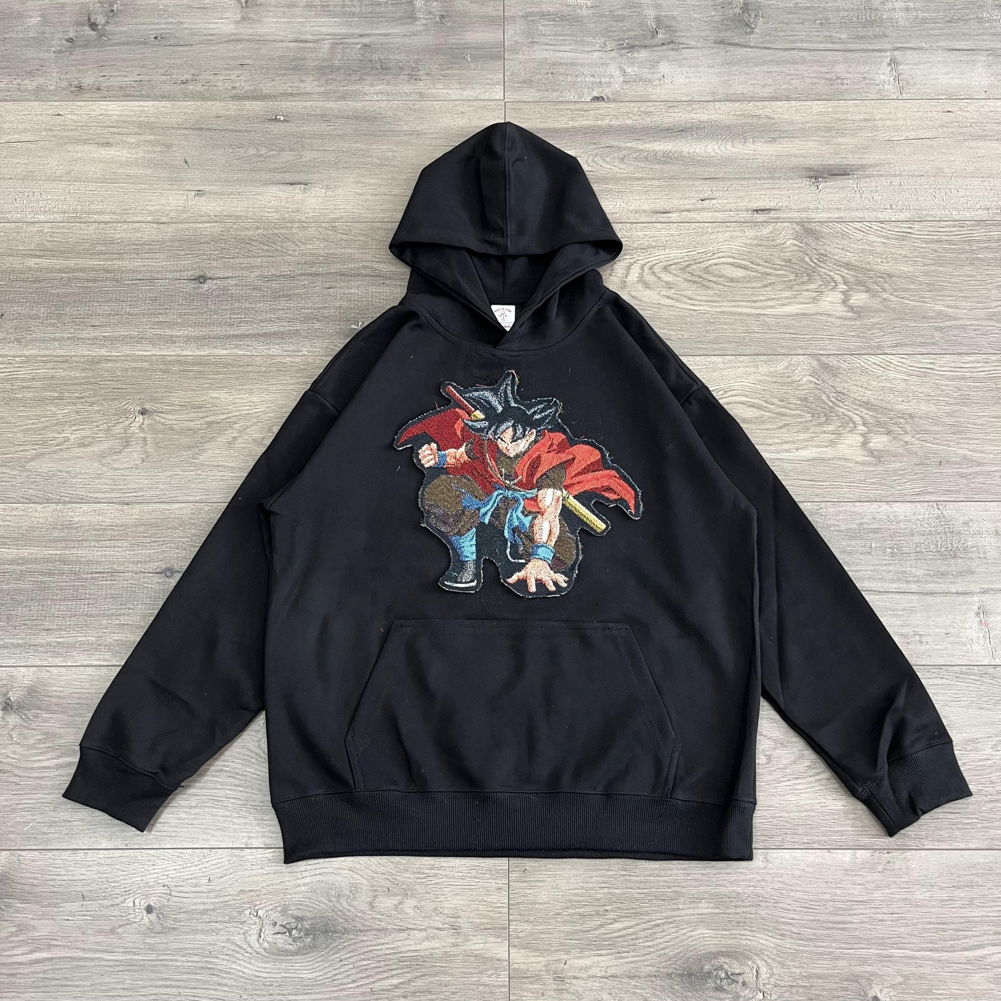 XENO GOKU TAPESTRY PATCH HOODIE-9054 - RDMCLOTHINGART