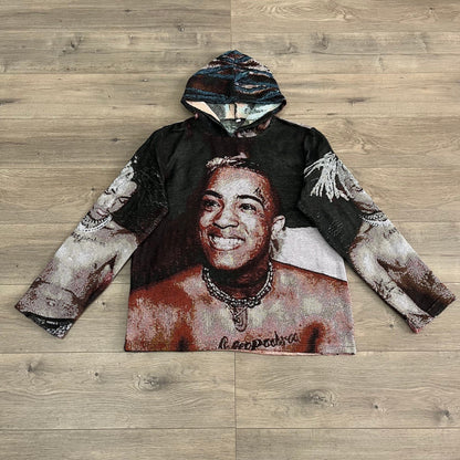 XXXTENTACION TAPESTRY HOODIE - RDMCLOTHINGART