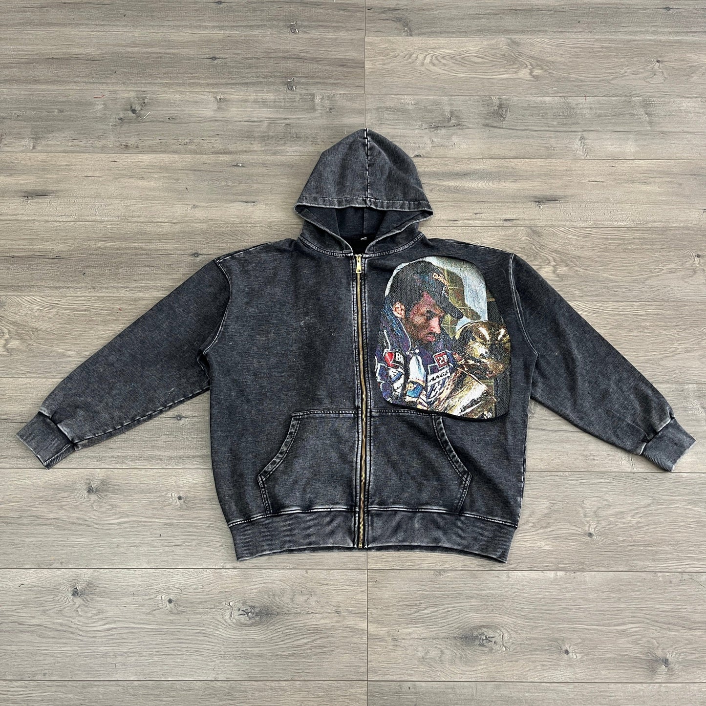 RDMCLOTHINGART tapestry hoodie YELLOW CHAMPION TAPESTRY PATCH HOODIE-9234