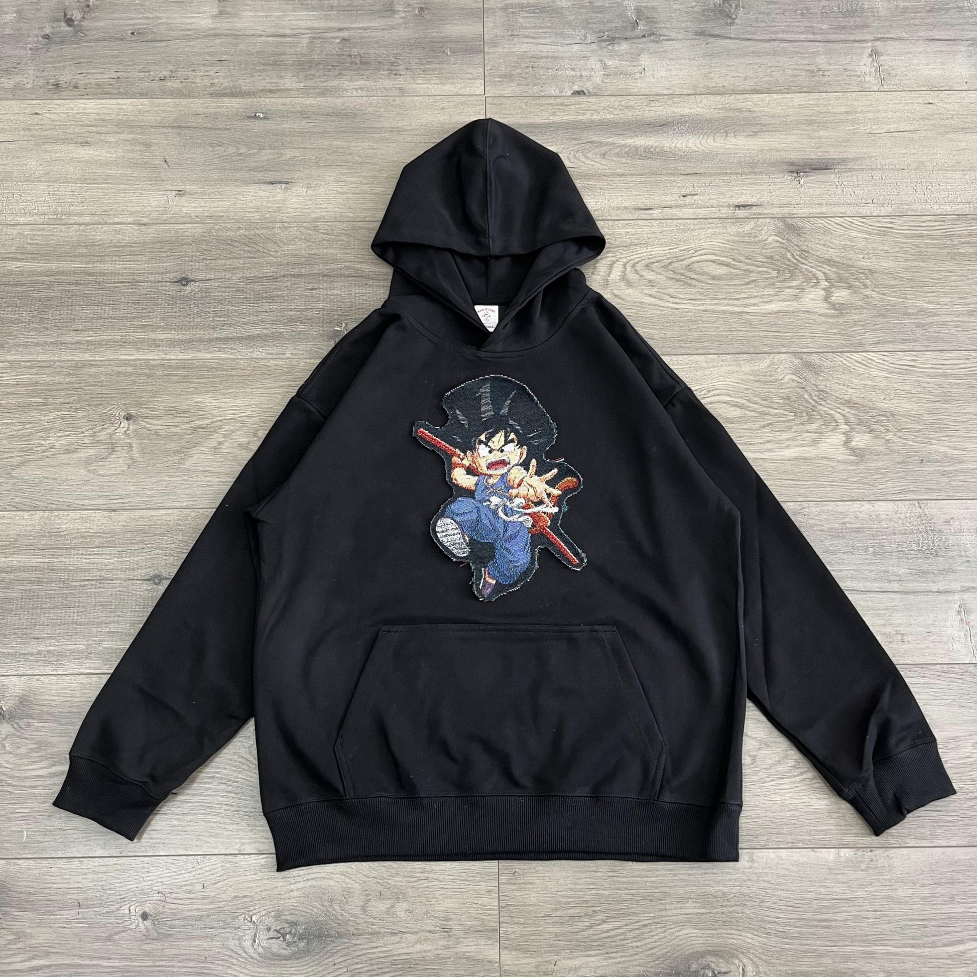 YOUNG GOKU TAPESTRY PATCH HOODIE-9053 - RDMCLOTHINGART